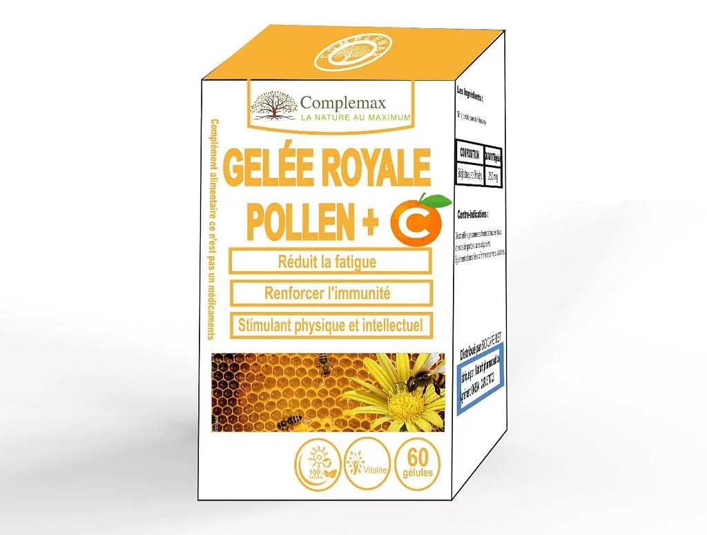Complemax Gelee Royale + Pollen Boite De 60 Gelules