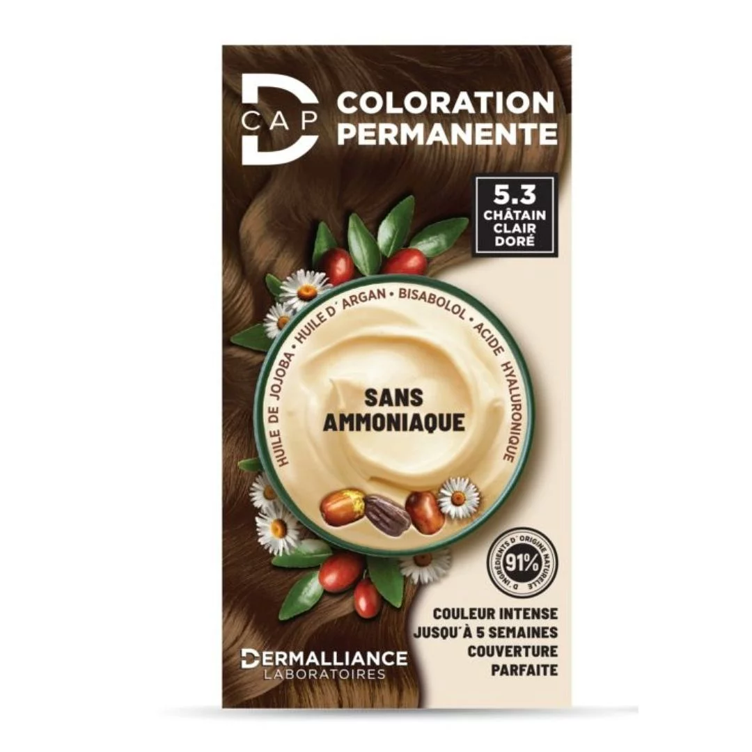 D-CAP COLORATION PERMANENTE NUMERO 5.3 CHATAIN CLAIR DORE