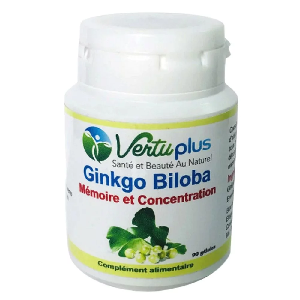 Vertuplus Ginkgo Biloba Memoire Et Concentration Boite De 90 Gelules
