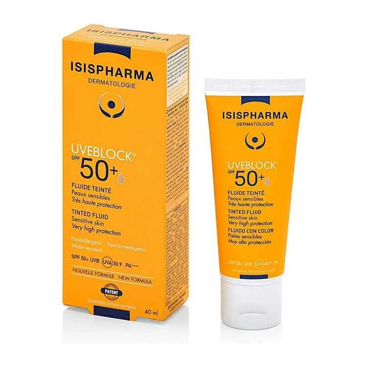 ISISPHARMA UVEBLOCK SPF50+ LIGHT TINTED FLUID 40ML REFERENCE COIVISI015