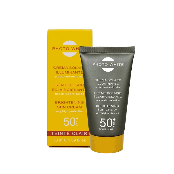 M&d Photo White Creme Solaire Eclaircissante Teinte Clair Spf50+ 50ml