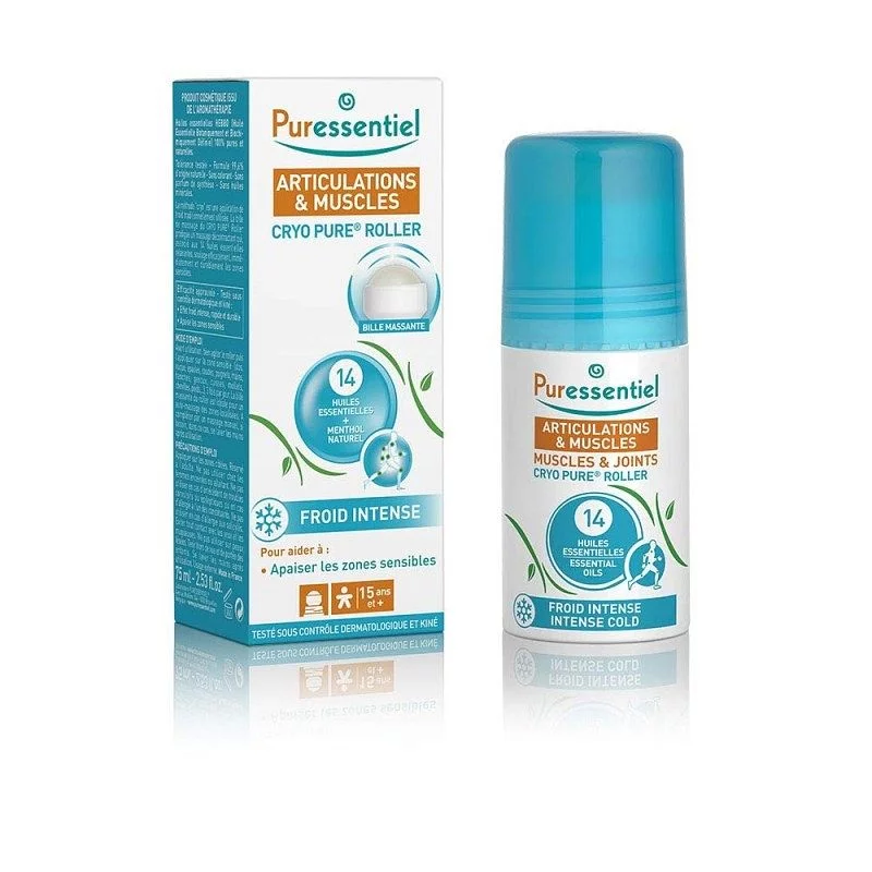 PURESSENTIEL ARTICULATION & MUSCLES CRYO PURE ROLLER 14 HUILES ESSENTIELLES 75ML