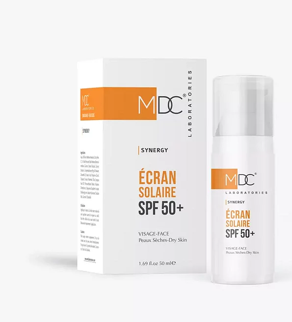 Mdc Synergy Ecran Solaire Peaux Seches Spf50+ 50ml