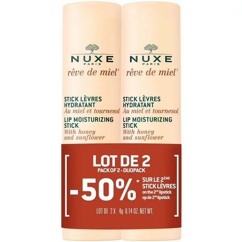 Nuxe Reve De Miel Stick A Levres Hydratant 4g Boite De 2