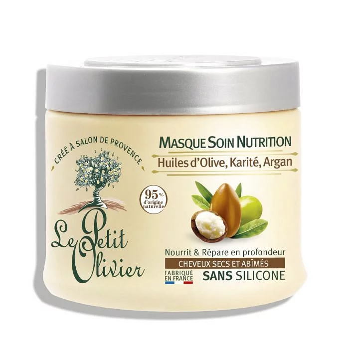 LE PETIT OLIVIER MASQUE SOIN NUTRITION HUILE D'OLIVE KARITE ARGAN 330ML