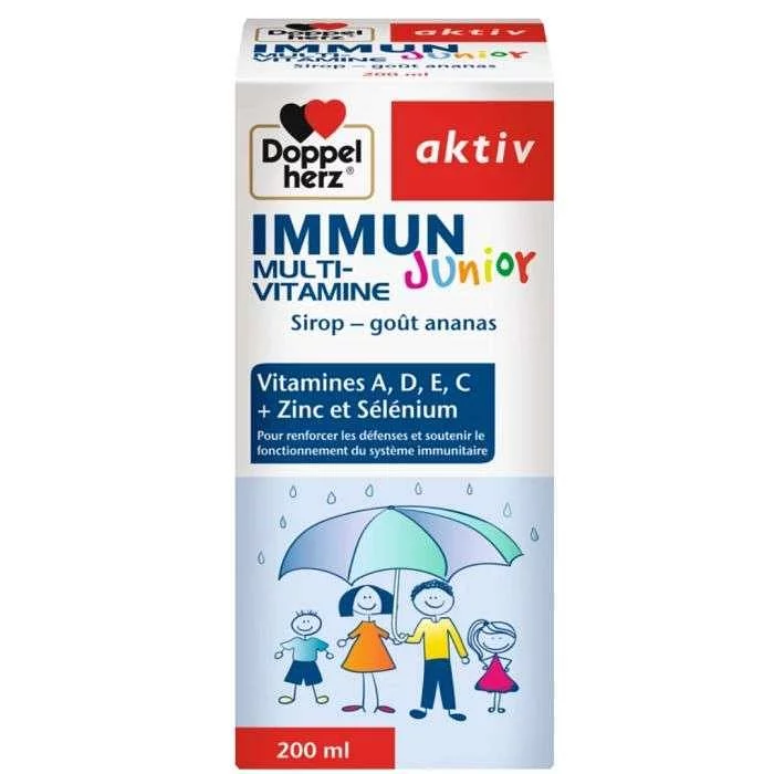 Doppel Herz Aktiv Immun Multivitamine Junior Sirop Ananas 200ml