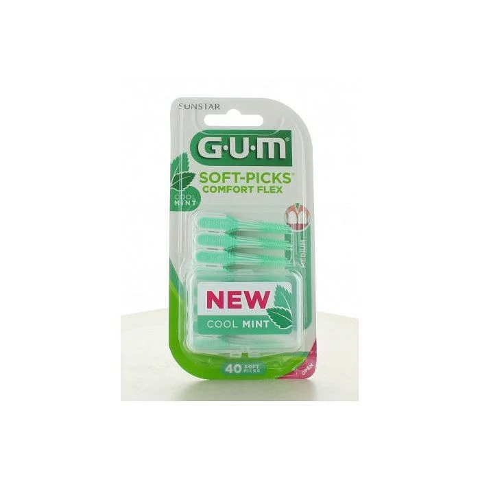 GUM SOFT-PICKS CONFORT MENTHOLE BOITE DE 40 REFERENCE 670