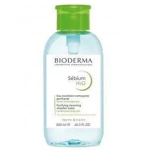 BIODERMA SEBIUM H2O SOLUTION MICELLAIRE 500ML POMPE