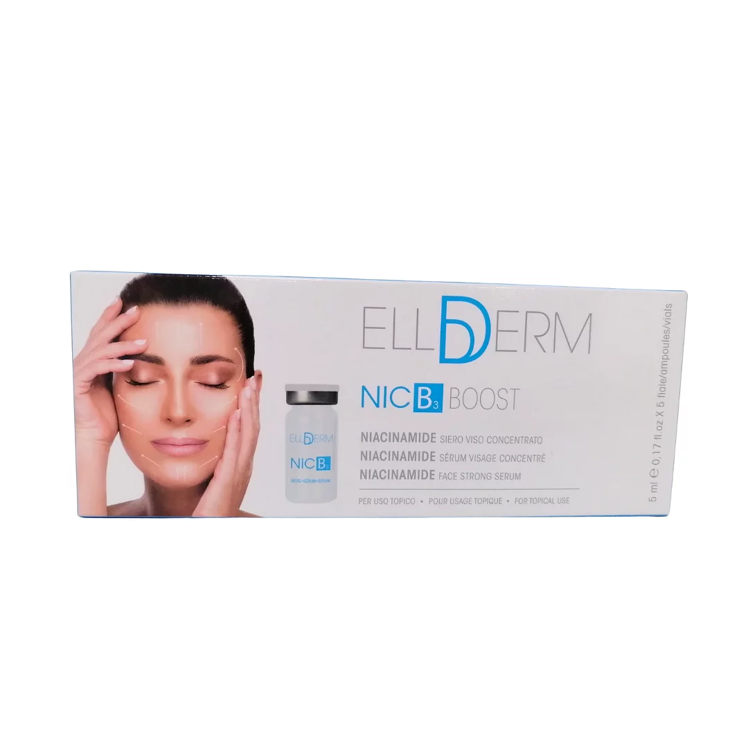 Ellderm Nic B3 Bosst Niacinamide Serum Visage Concentre Boite De 5 Ampoules