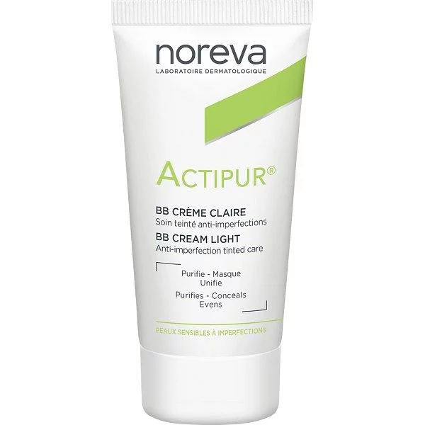 NOREVA ACTIPUR CREME MATIFIANTE ANTI-IMPERFECTIONS TEINTEE CLAIRE 30ML