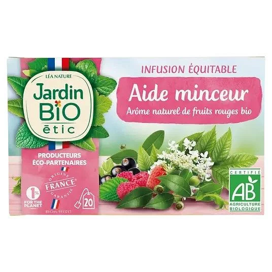 Lea Nature Jardin Bio Infusion Aide Minceur Saveur Fruits Rouges Boite De 20 Sachets