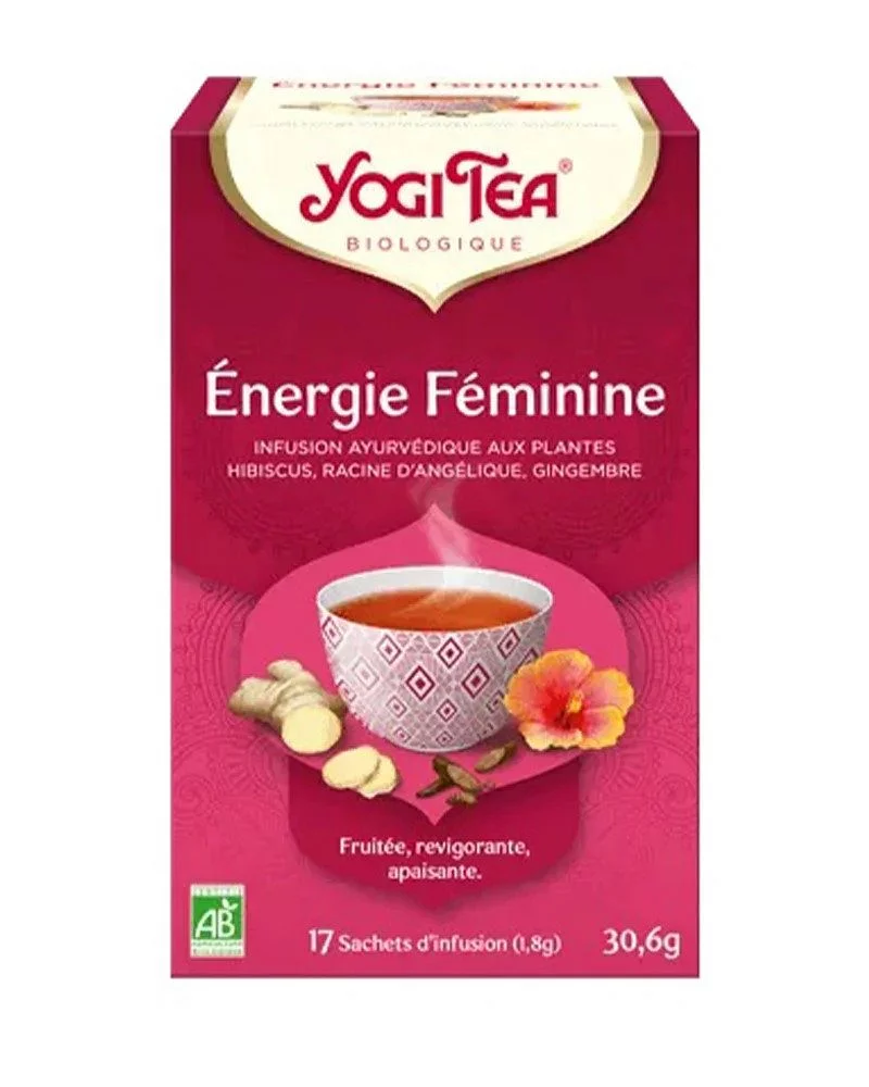 YOGI TEA ENERGIE FEMININE INFUSION BOITE DE 17 SACHETS