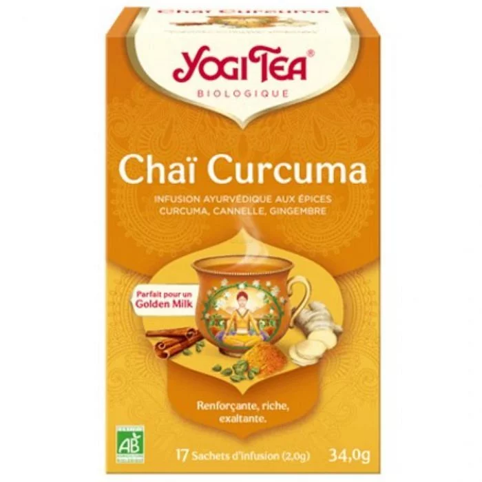 Yogi Tea Chai Curcuma Boite De 17 Sachets