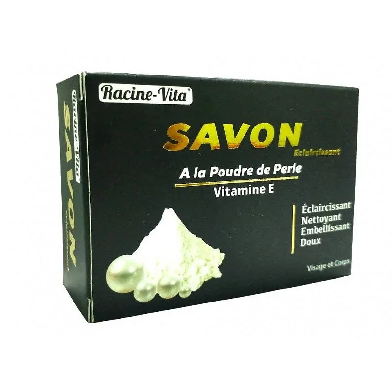 RACINE-VITA SAVON ÉCLAIRCISSANT A LA POUDRE DE PERLE ET VITAMINE E 80G REFERENCE 12593