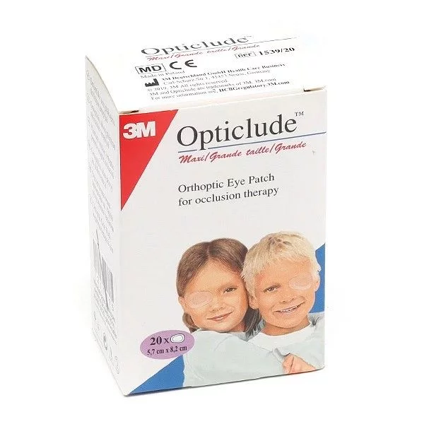 Opticlude Compresse Oculaire Adulte Pansement Boite De 20 Reference 1539