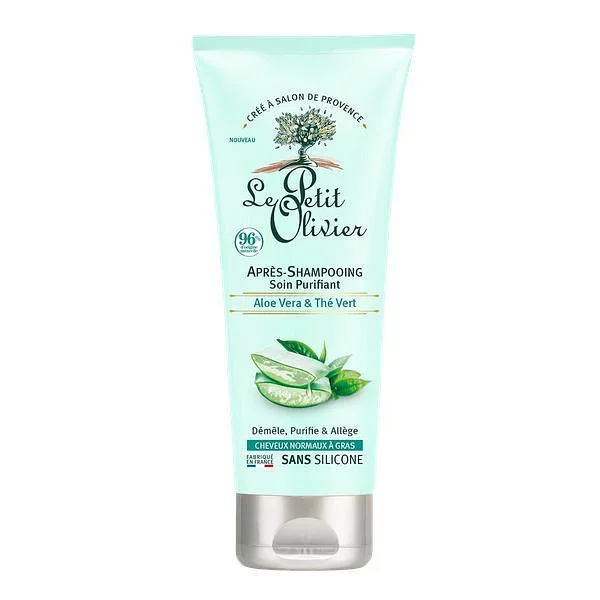 Le Petit Olivier Apres Shampooing Purifiant Aleo Vera Et The Vert 200ml