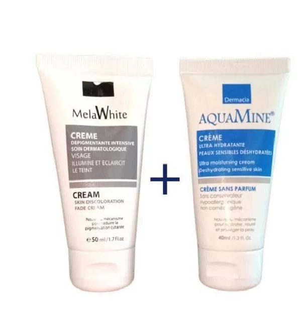 DERMACIA PACK MELAWHITE CREME 50ML + AQUAMINE CREME 40ML
