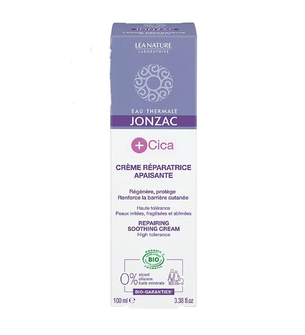 JONZAC PACK EAU THERMALE CICA CREME REPARATRICE APAISANTE 100ML + EAU THERMAL 50ML