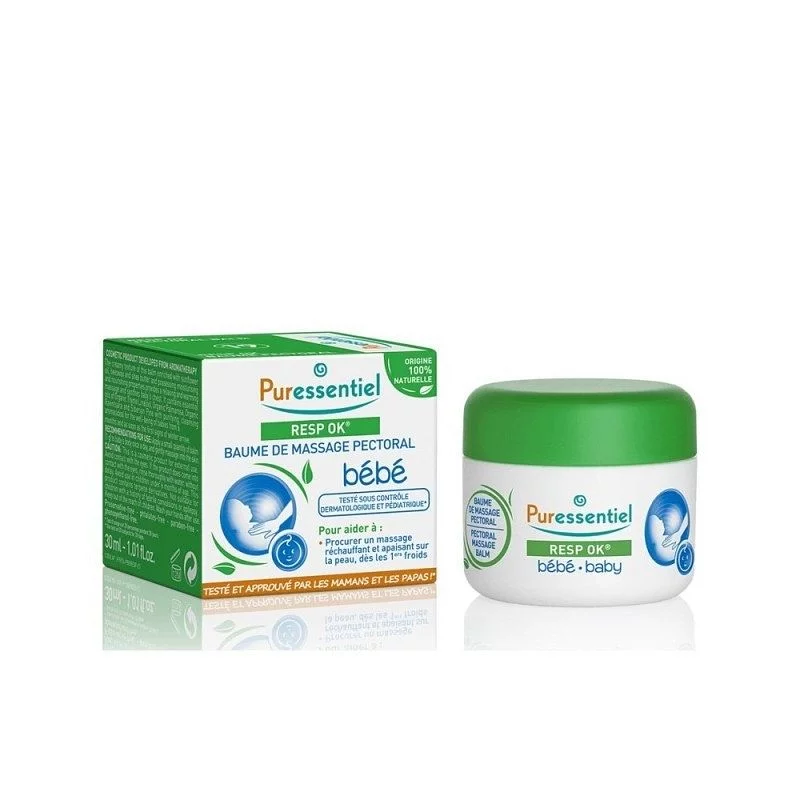 PURESSENTIEL RESP OK BAUME DE MASSAGE PECTORAL BEBE 30ML