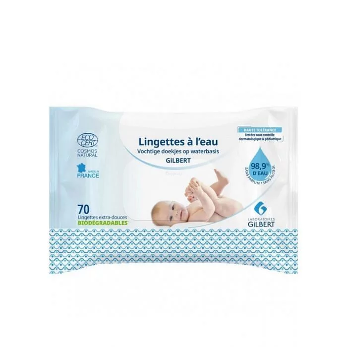 GILBERT LINGETTES A L'EAU BIODEGRADABLES BOITE DE 70