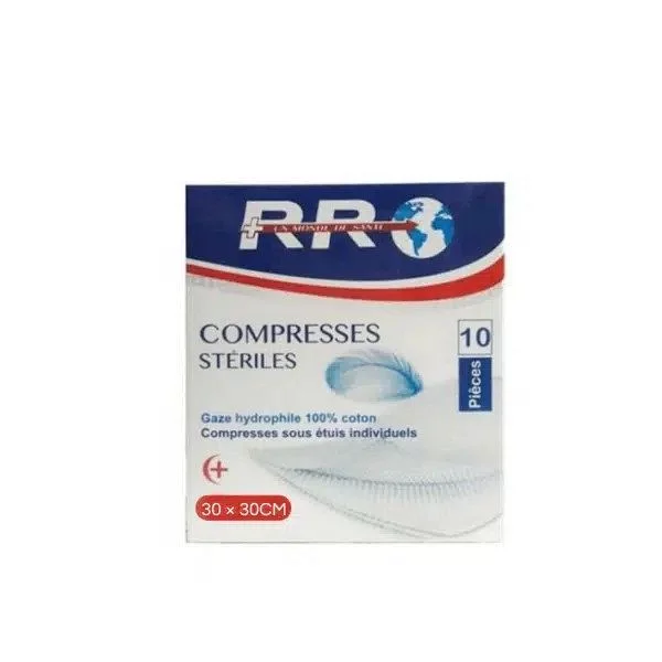 Rr Compresses Steriles Gaz Hydrophile 30cm*30cm