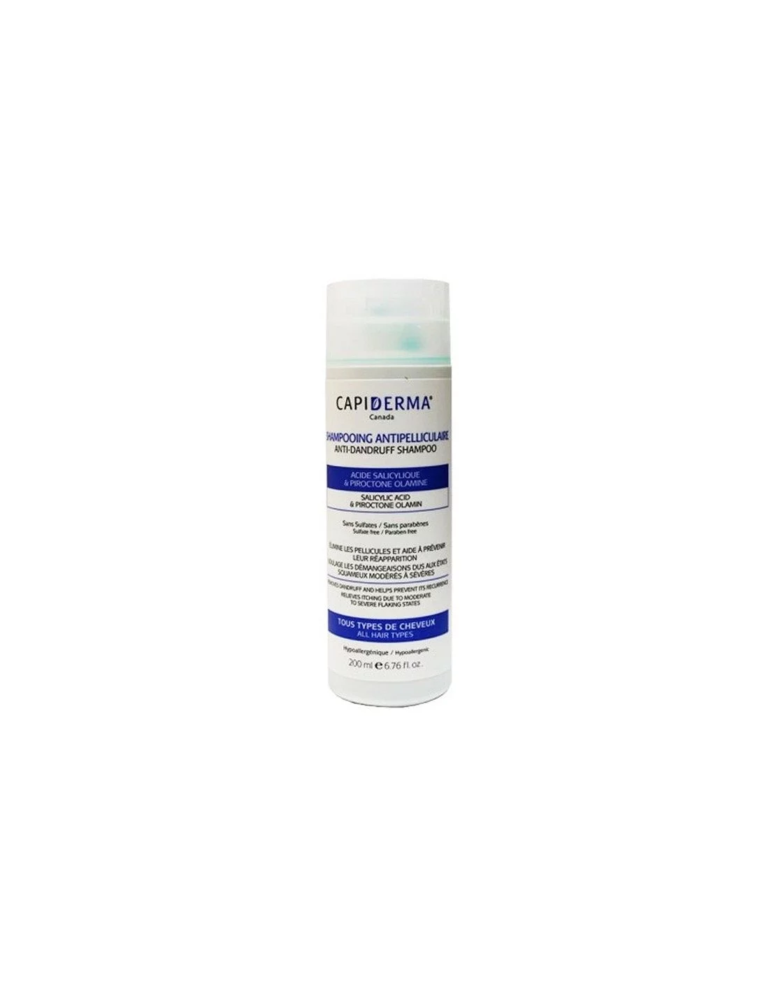 CAPIDERMA SHAMPOOING ANTI-PELLICULAIRE 200ML
