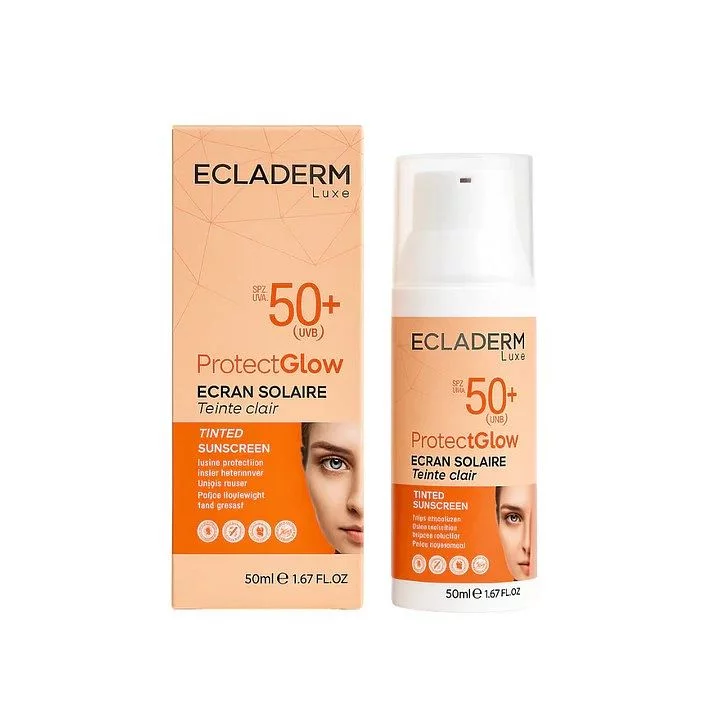 Ecladerm Protect Glow Ecran Solaire Teinte Clair Spf50+ 50ml