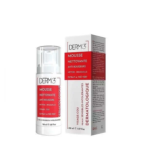 DERMOZ MOUSSE NETTOYANTE ANTI-ROUGEURS 150ML