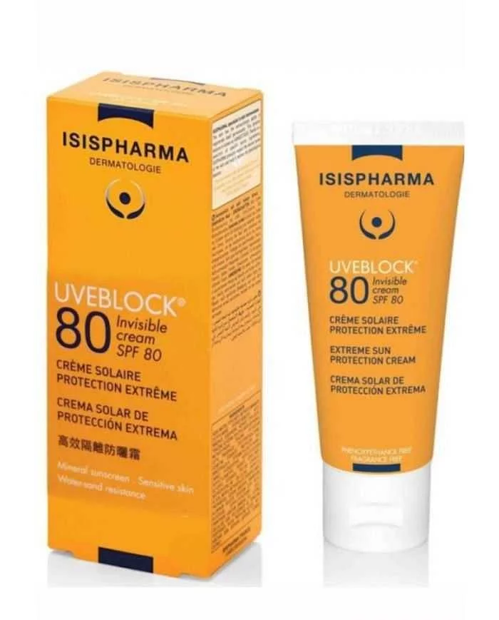 ISISPHARMA UVEBLOCK 80 INVISIBLE CREAM 40ML REFERENCE COIVISI019