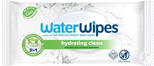 Waterwipes Lingettes Hydratantes Aloe Vera Boite De 48