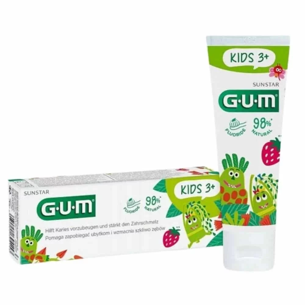 GUM SUNSTAR DENTIFRICE KIDS 3ANS+ FRAISE 50ML