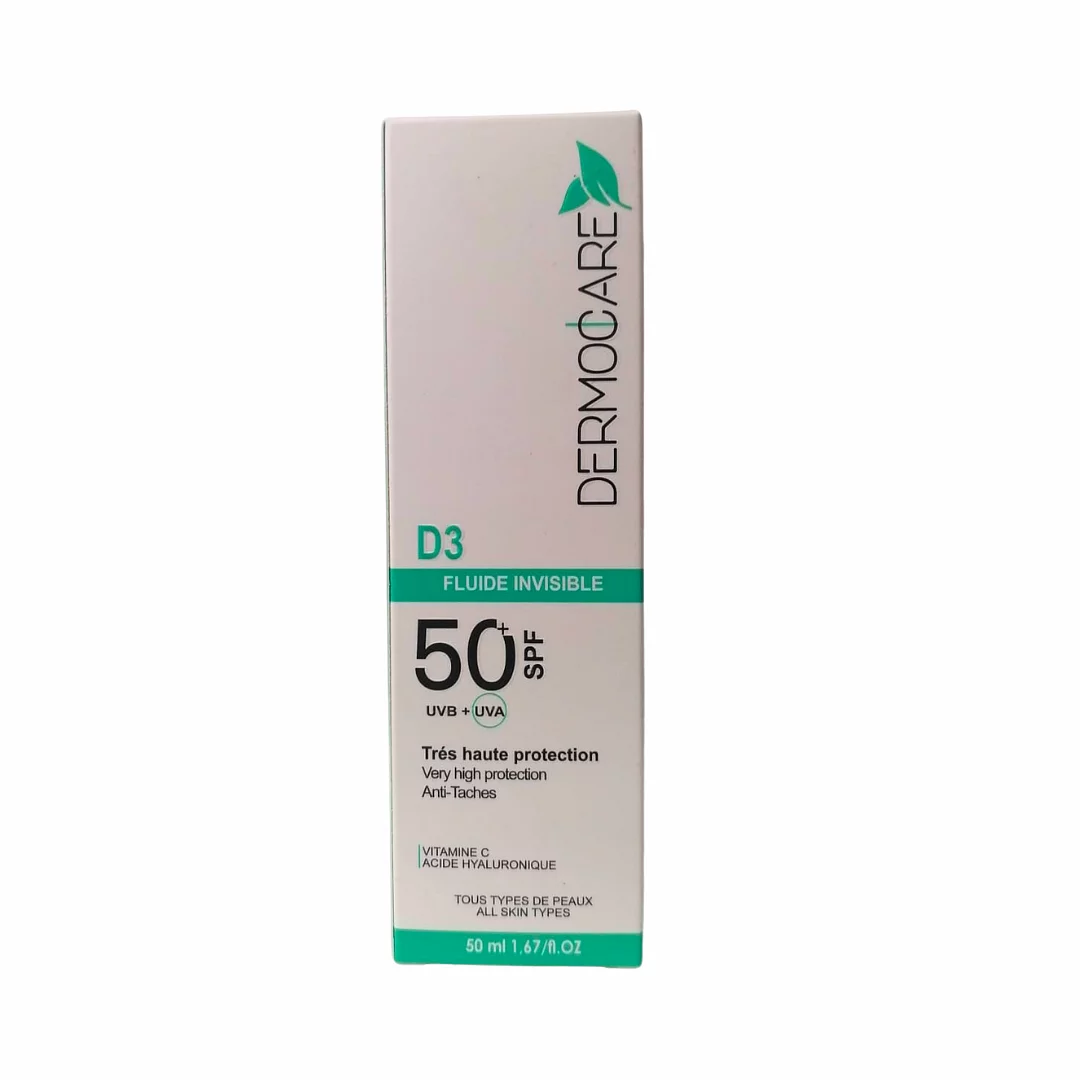 DERMOCARE ECRAN FLUIDE INVISIBLE SPF50 50ML