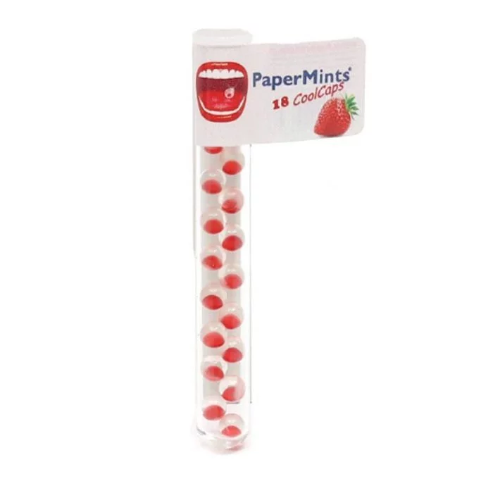 PAPERMINTS COOL CAPS STRAWBERRY FRAISE BOITE DE 18 GELULES