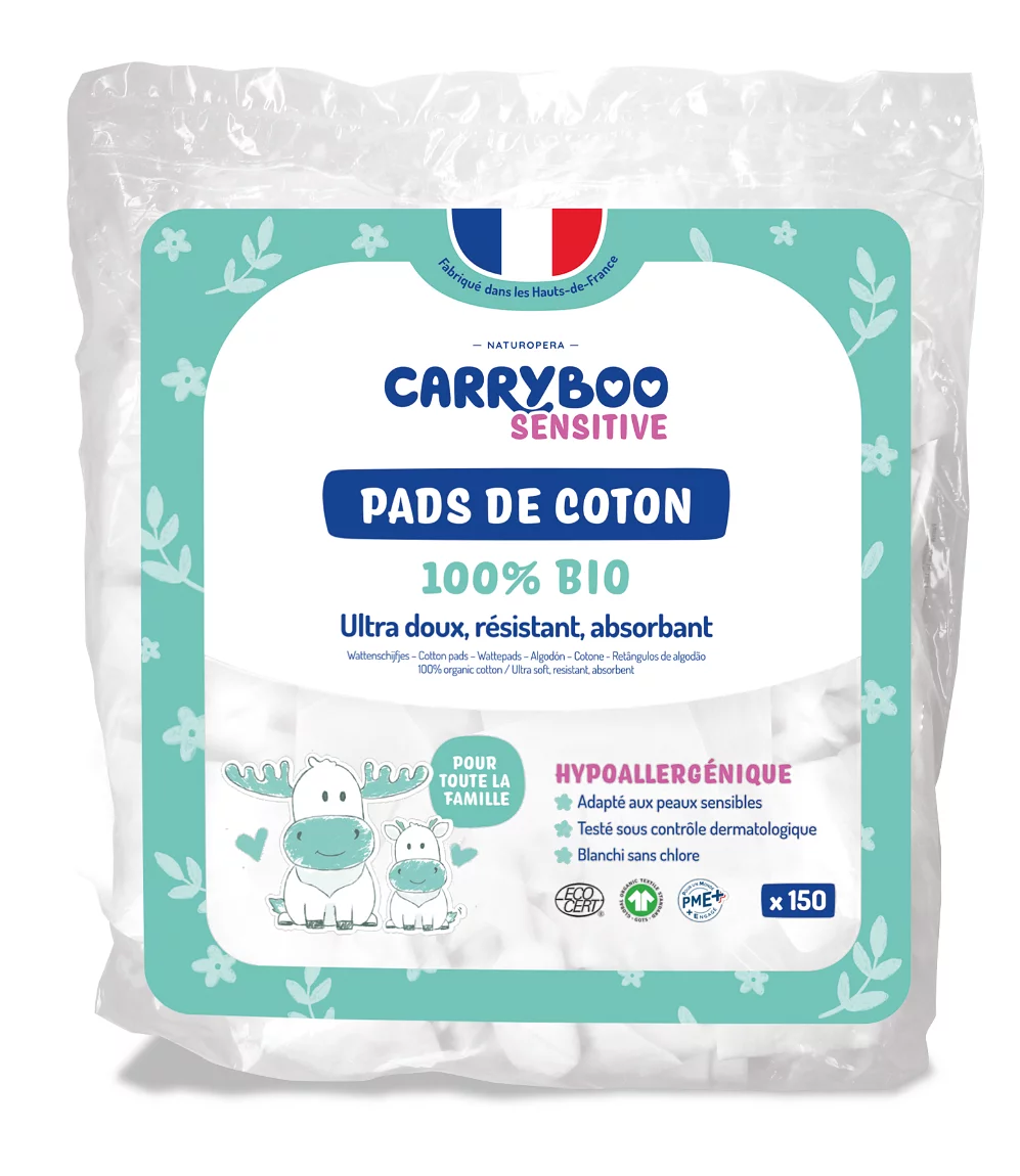 Carryboo Rectangles De Coton Boite De 150