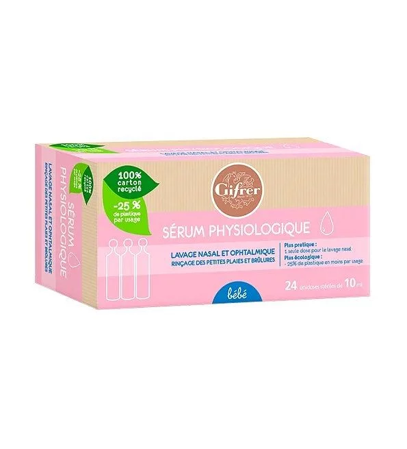 GIFRER SERUM PHYSIOLOGIQUE 5ML BOITE DE 24
