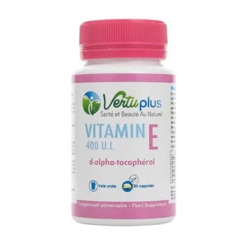 VERTUPLUS VITAMINE E 400U.I BOITE DE 50 CAPSULES