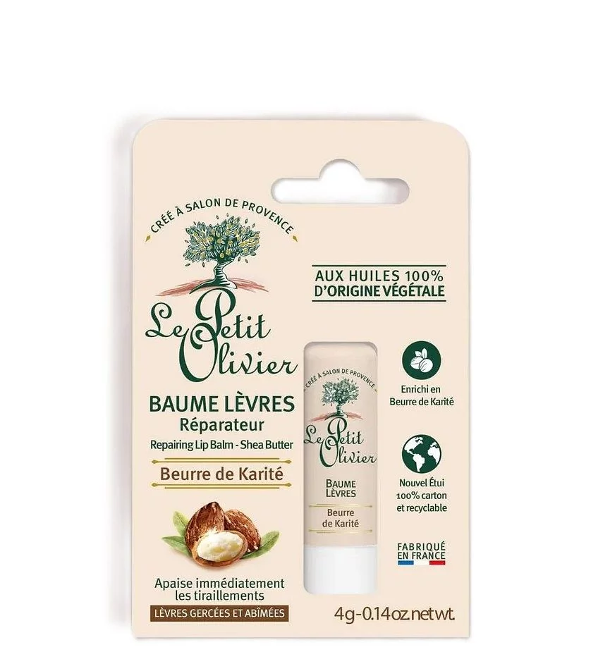 LE PETIT OLIVIER BAUME A LEVRES REPARATEUR BEURRE DE KARITE 4G 