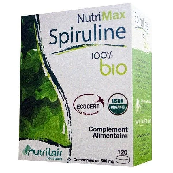 Nutrimax Spiruline Bio 60g Boite De 120 Comprimes