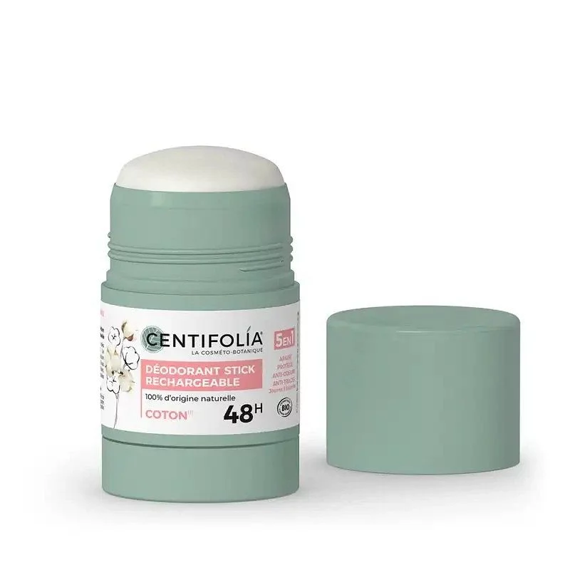 CENTIFOLIA DEODORANT STICK RECHARGEABLE 48H 5EN1 FLEUR DE COTON 50G