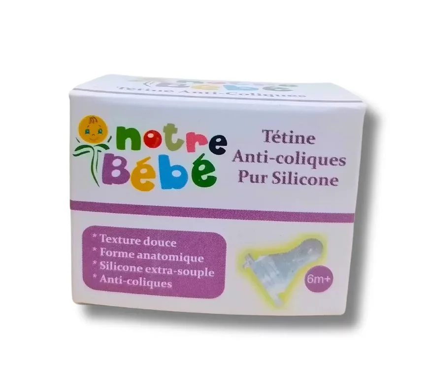 NOTRE BEBE TETINE ANTI-COLIQUES +6MOIS REFERENCE BD026-3