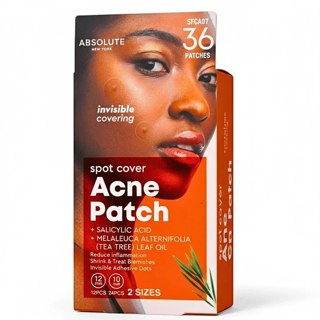 ABSOLUTE NEW YORK SPOT COVER ACNE PATCH 2 SIZES 36 PATCHES REFERENCE SFCA07