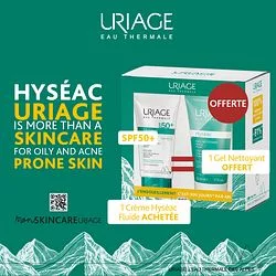 URIAGE COFFRET HYSEAC SPF50 50ML + HYSEAC GEL 50ML OFFERT