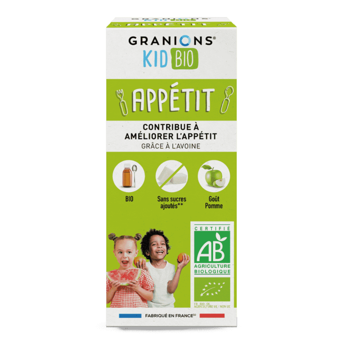 GRANIONS KID BIO APPÉTIT SIROP POMME 125ML