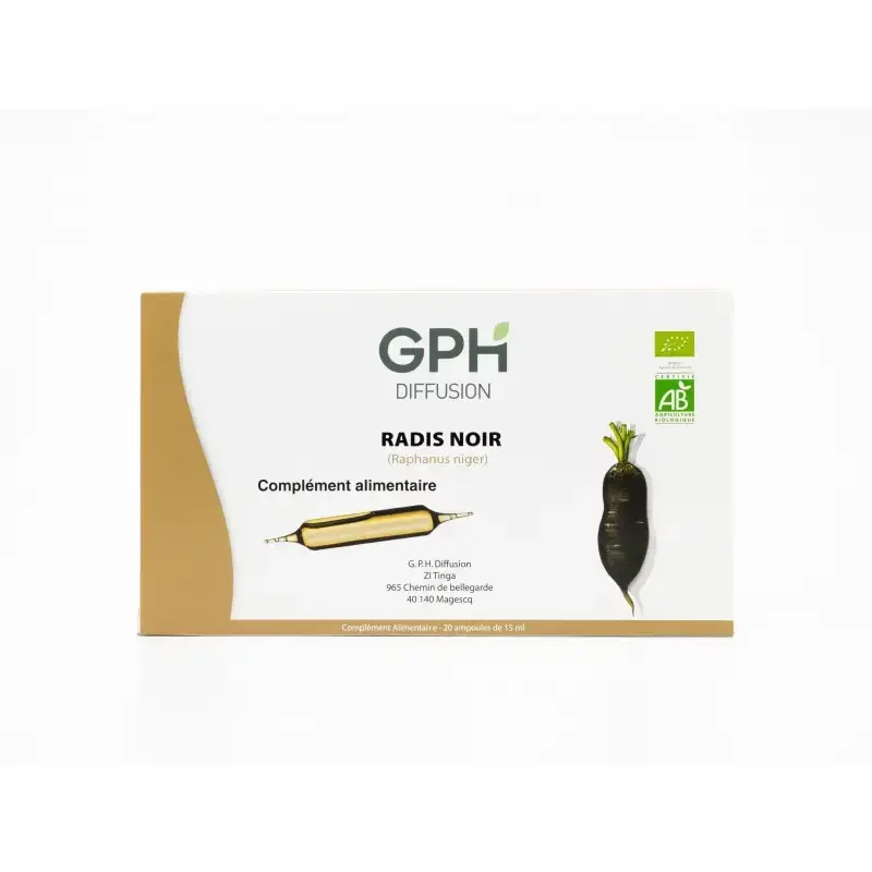 GPH RADIS NOIR BIO 15ML BOITE DE 20 AMPOULES