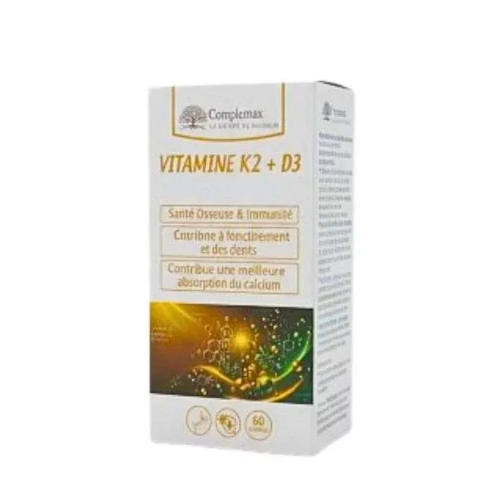 COMPLEMAX VITAMINE K2 + D3 BOITE DE 60 GELULES
