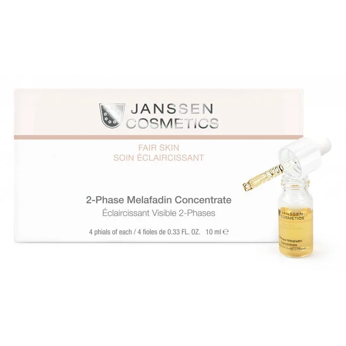 JANSSEN COSMETICS SOIN ECLAIRCISSANT 2 PHASE MELAFADIN CONCENTRATE 4*10ML