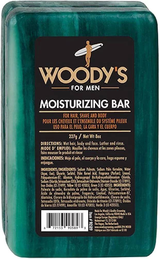 WOODY'S FOR MEN MOISTURIZING BAR 227G