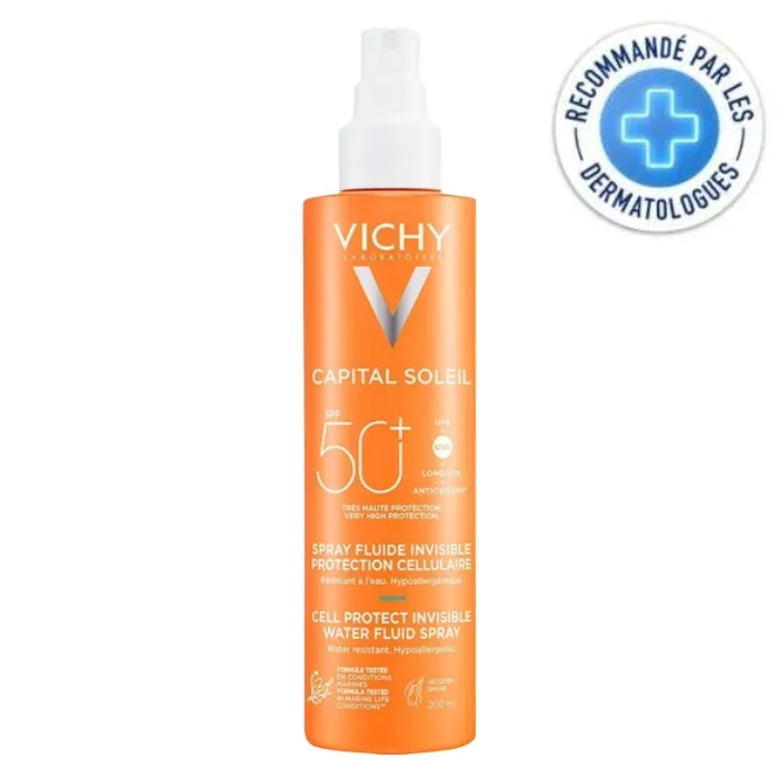 VICHY CAPITAL SOLEIL SPRAY FLUIDE INVISIBLE SPF50+ 200ML