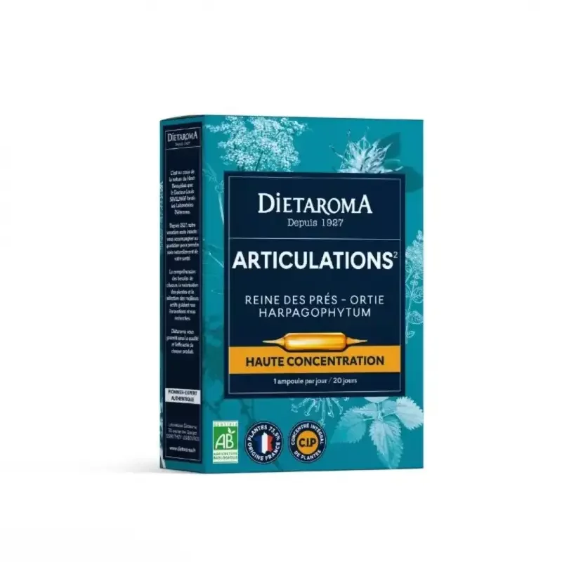 DIETAROMA ARTICULATIONS BIO 10ML BOITE DE 20 AMPOULES