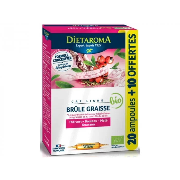 DIETAROMA CAP LIGNE BRULE GRAISSE BOITE DE 20 AMPOULES + 10 OFFERTES